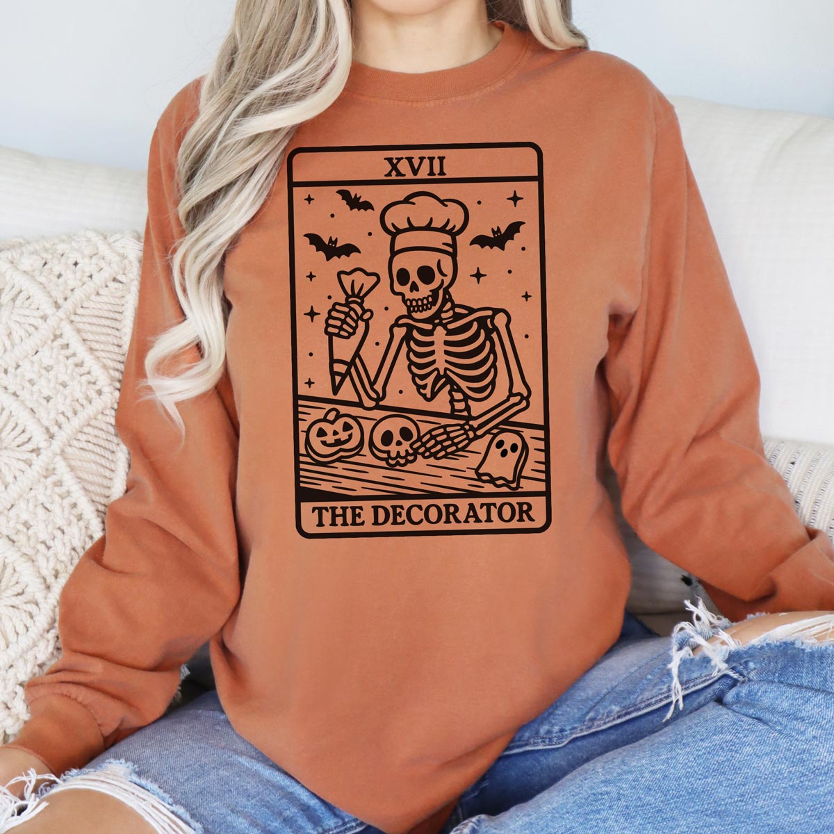 Tarot Cookie Decorator Unisex Long Sleeve T-Shirt