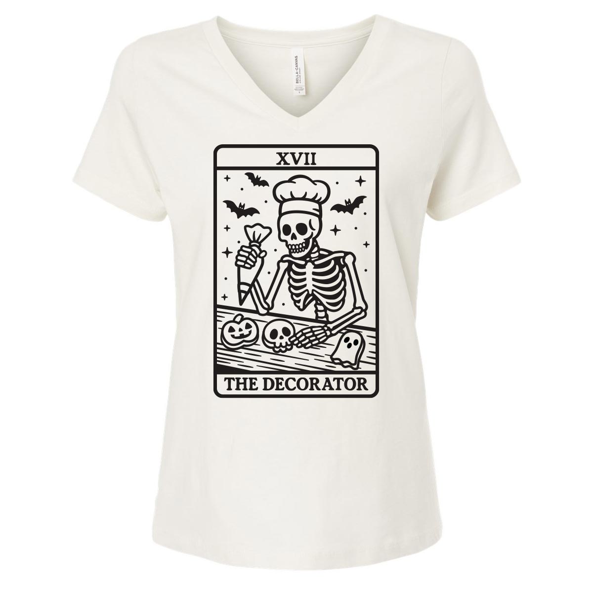 Tarot Cookie Decorator Ladies V-Neck T-Shirt