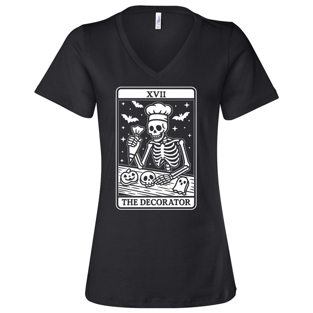 Tarot Cookie Decorator Ladies V-Neck T-Shirt