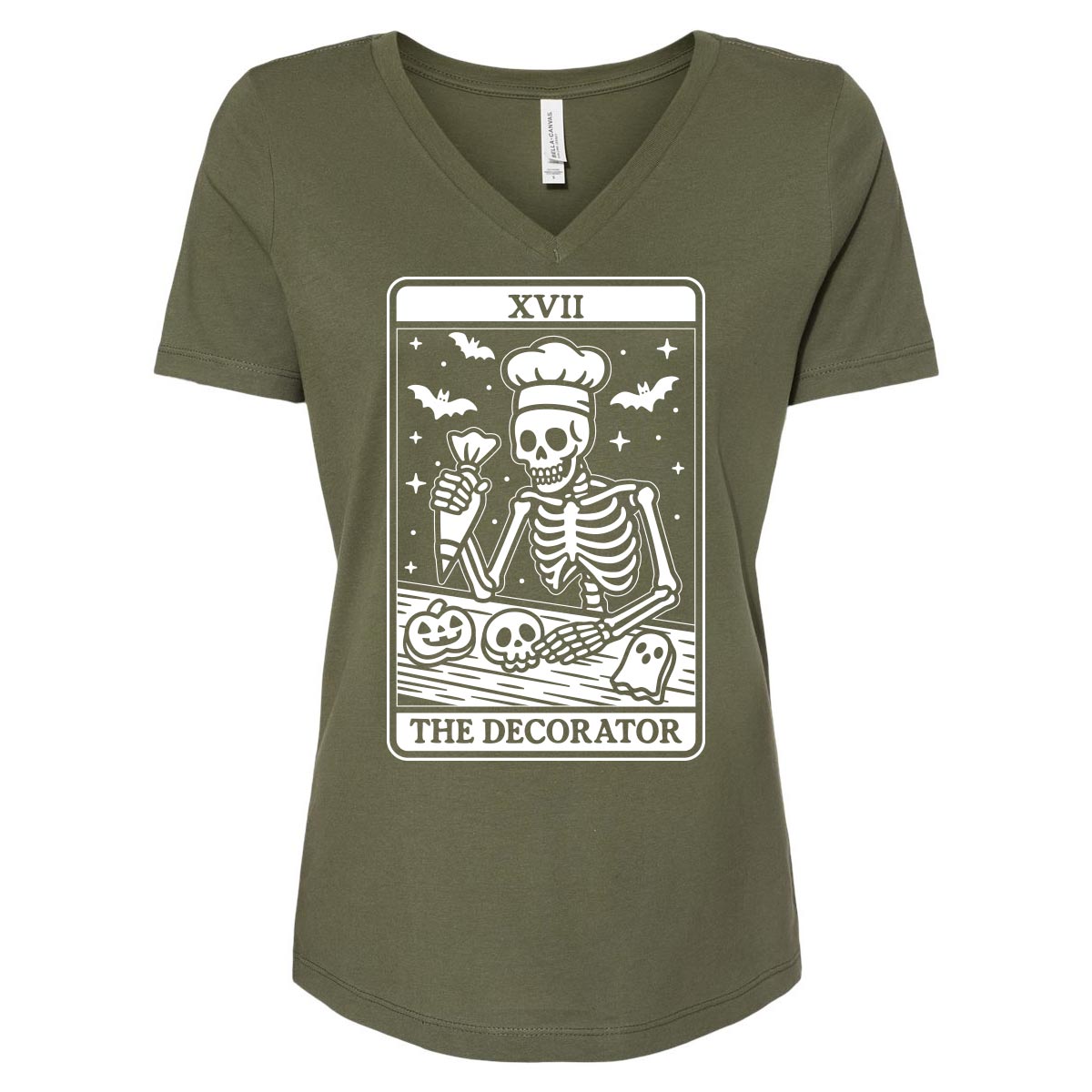 Tarot Cookie Decorator Ladies V-Neck T-Shirt