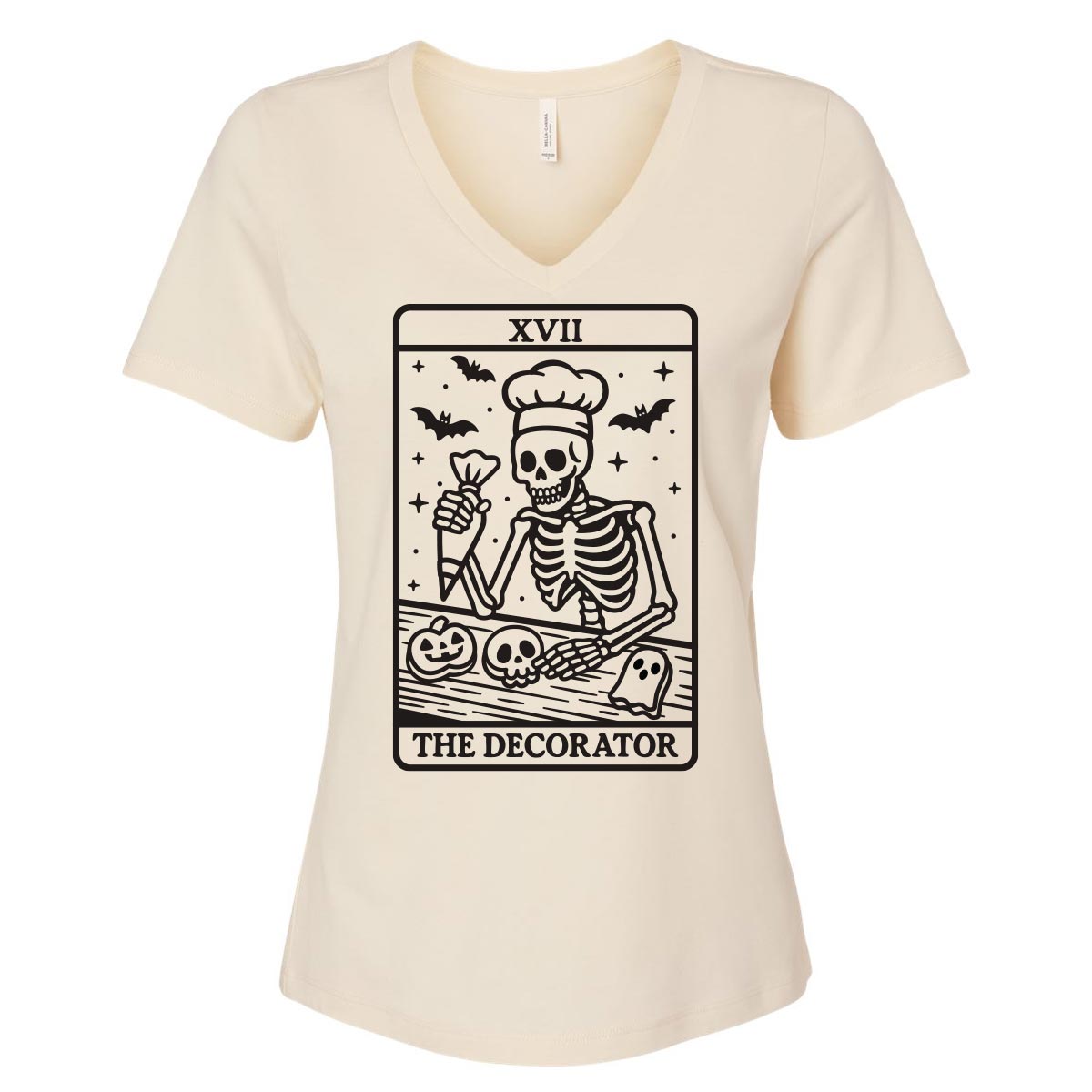 Tarot Cookie Decorator Ladies V-Neck T-Shirt