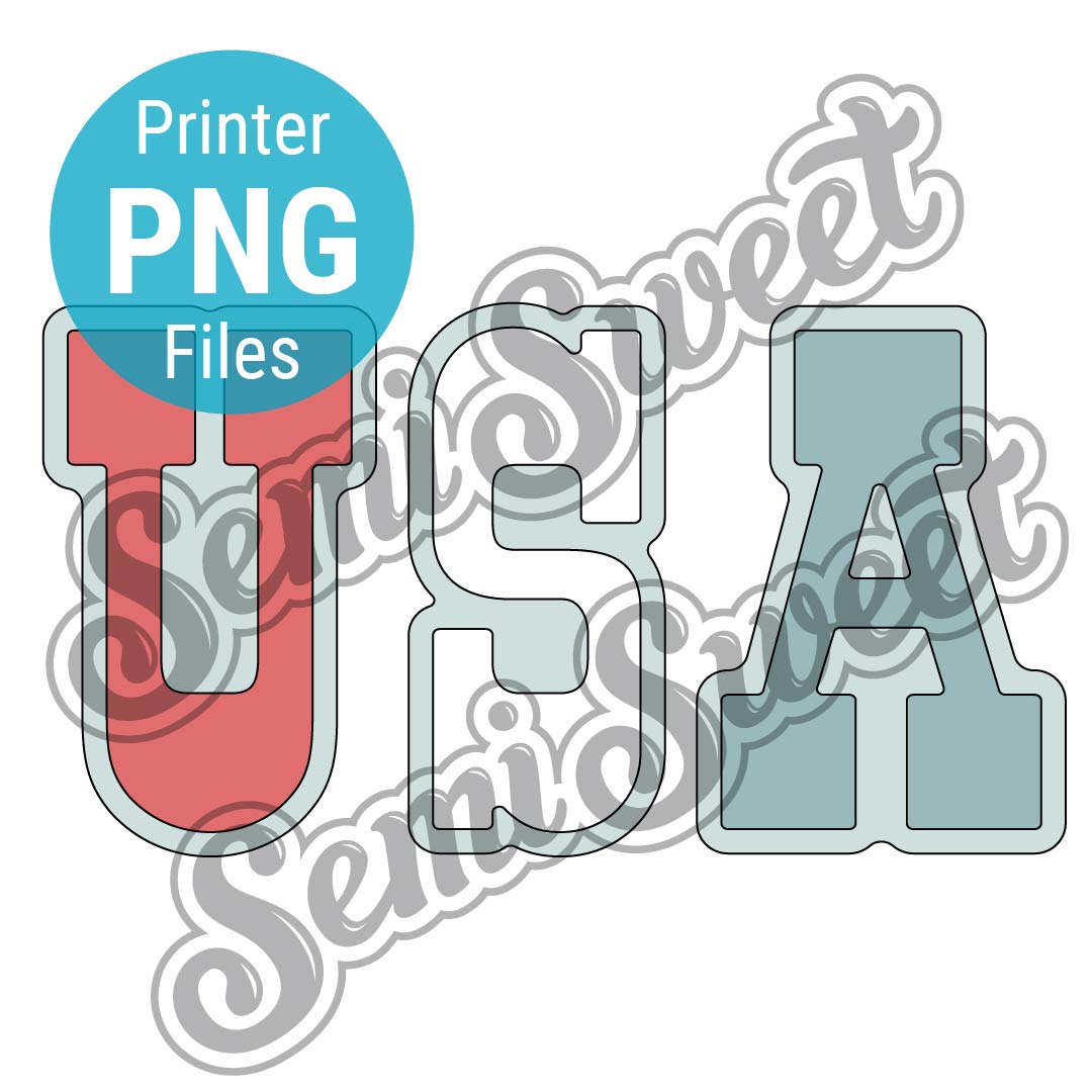 3-piece Thin USA Set- PNG Image | Semi Sweet Designs