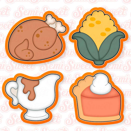 Thanksgiving Dinner Cookie Cutter Set