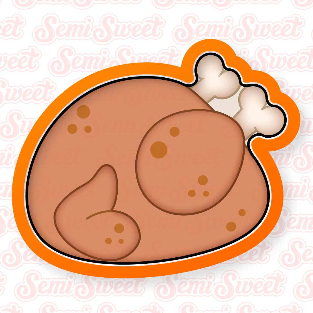 roasted turkey cookie cutter