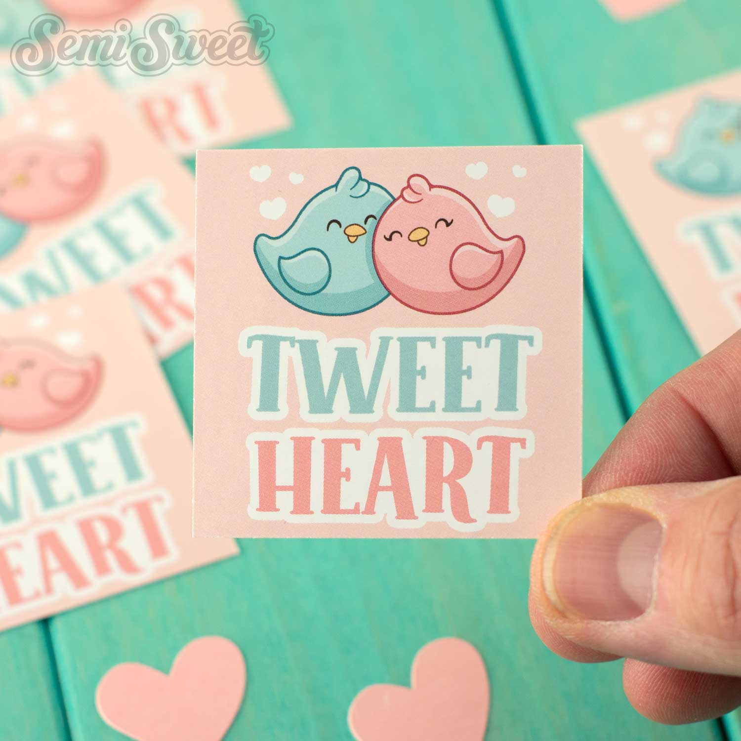 Tweet Heart 2" x 2" Tag - Pack of 25