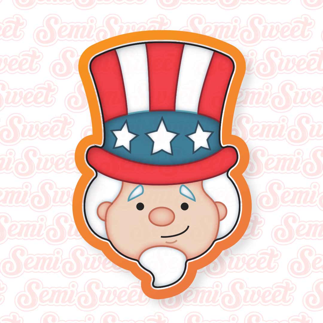 Uncle Sam Cookie Cutter| Semi Sweet Designs