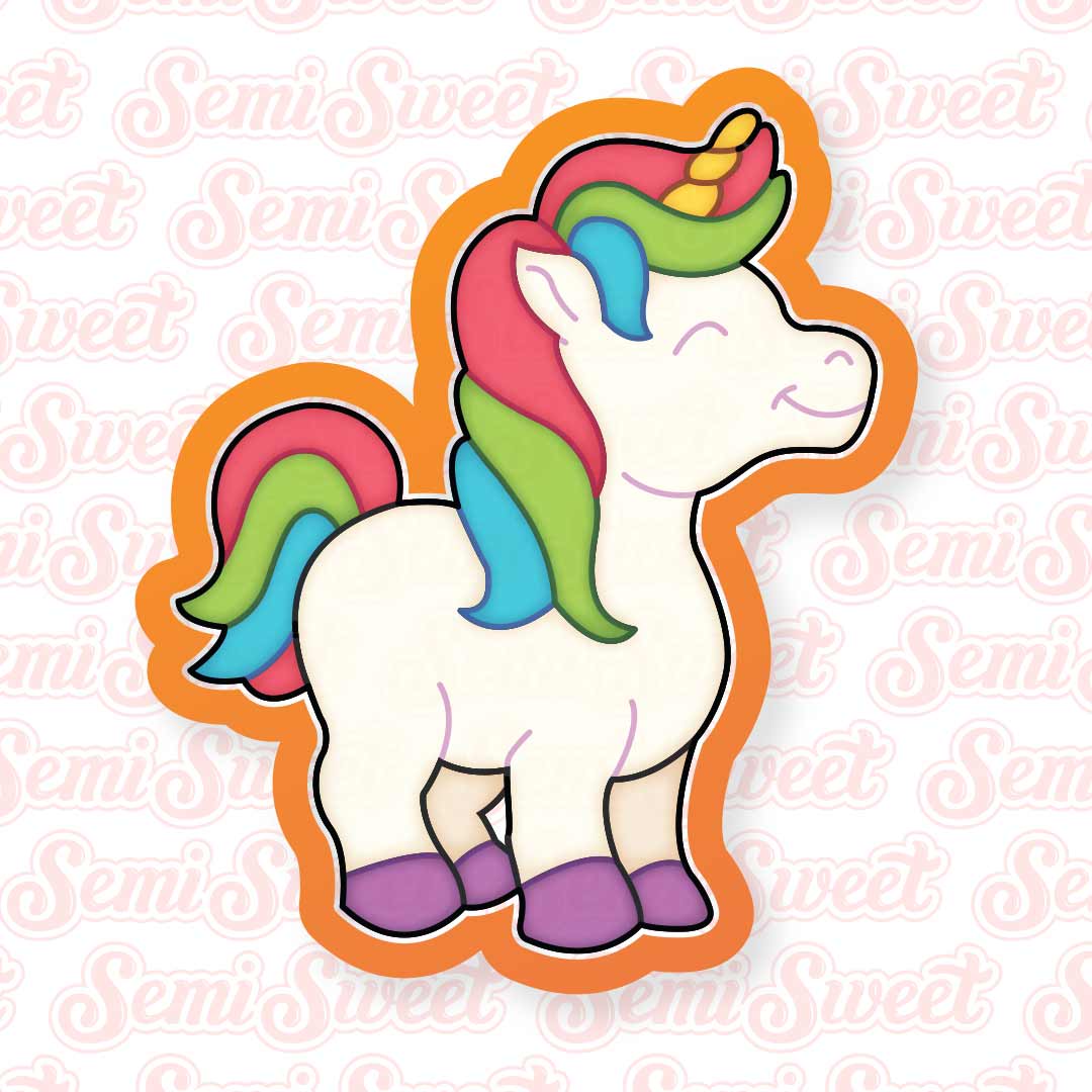 Unicorn Cookie Cutter | Semi Sweet Designs