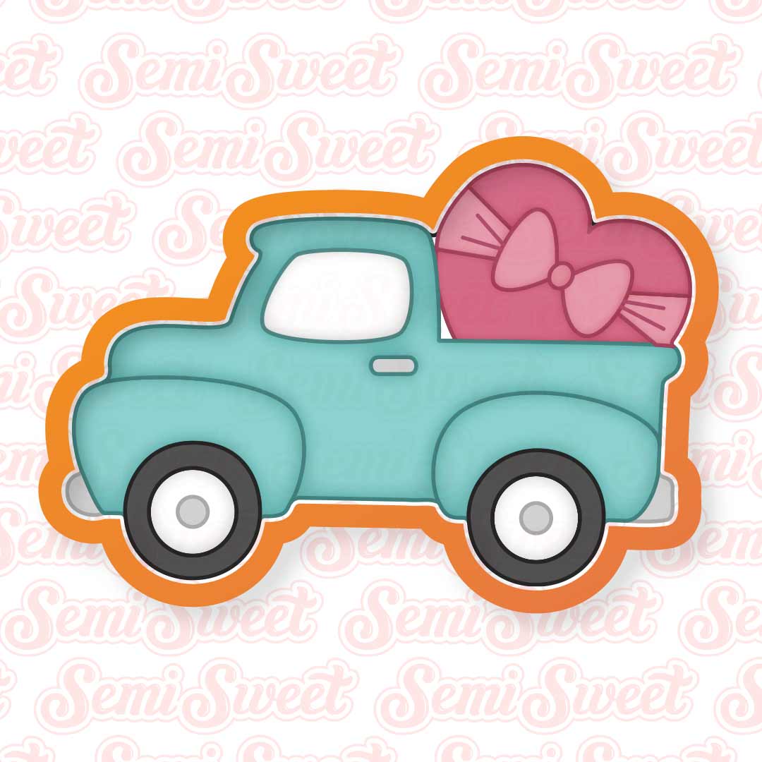 valentine farm truck cookie cutter