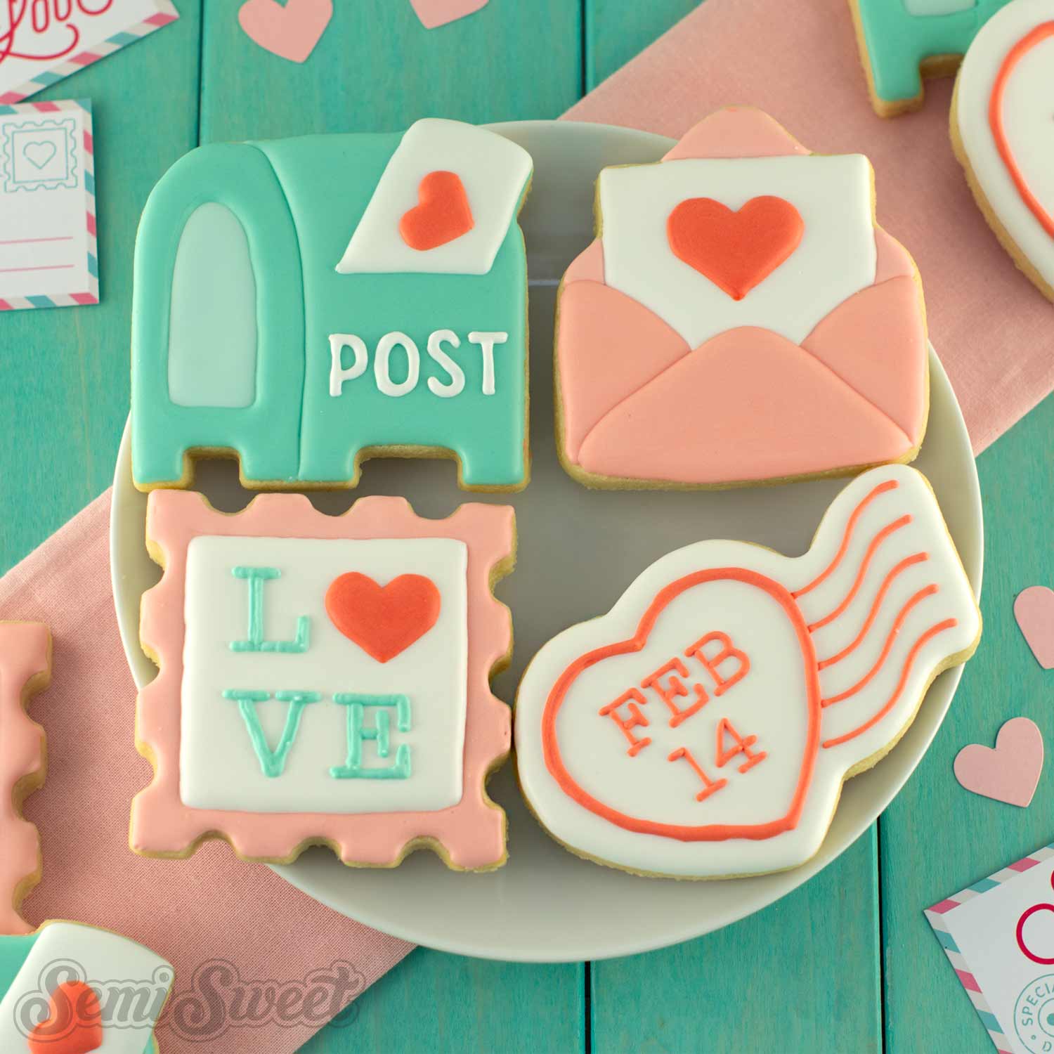 Valentine Heart Postmark Cookie Cutter