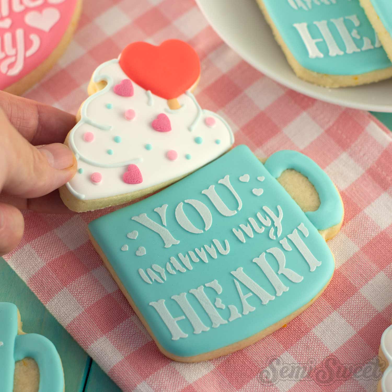 2-Pc Valentine Mug Cookie Cutter Set