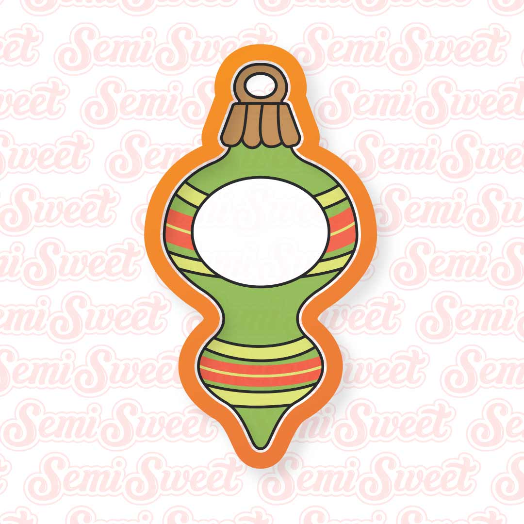 Vintage Christmas Ornament Cookie Cutter | Semi Sweet Designs