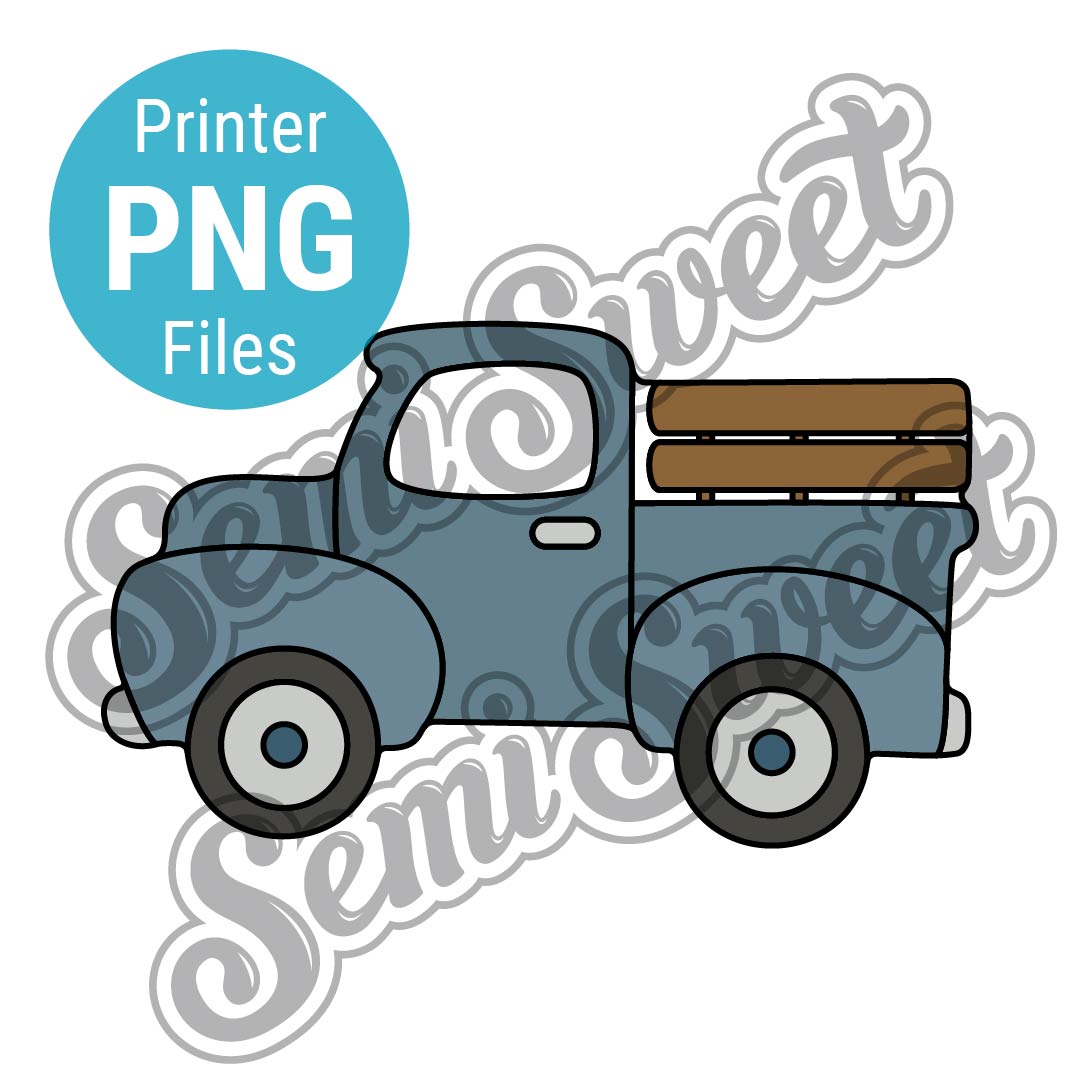 Vintage Farm Truck - PNG Images | Semi Sweet Designs
