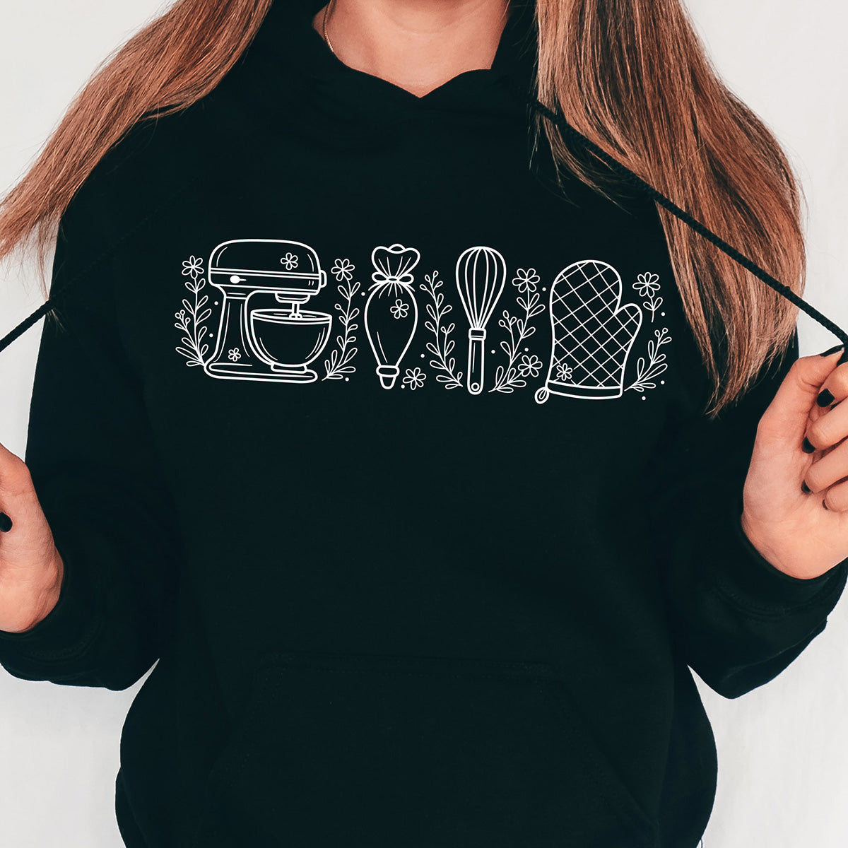 Wild Flower Baking Essentials Unisex Hoodie