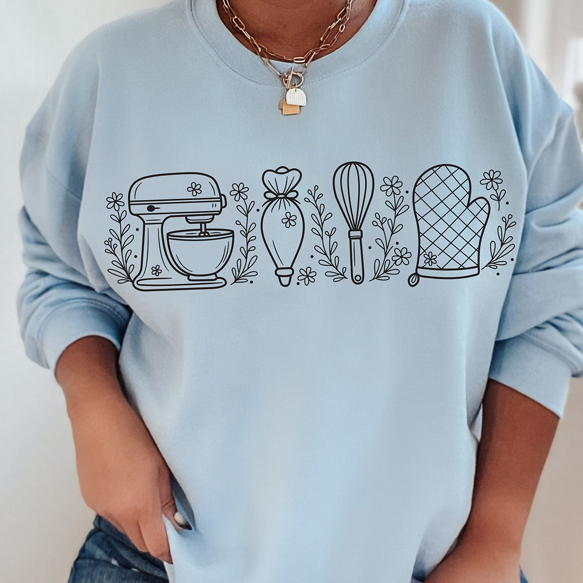 Wild Flower Baking Essentials Unisex Sweatshirt