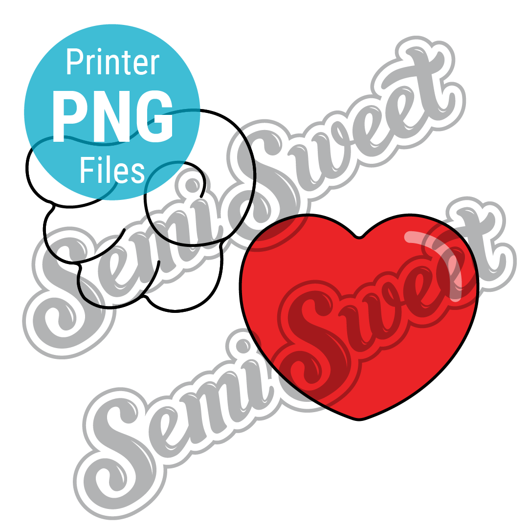 Winged Heart Set - PNG Images | Semi Sweet Designs