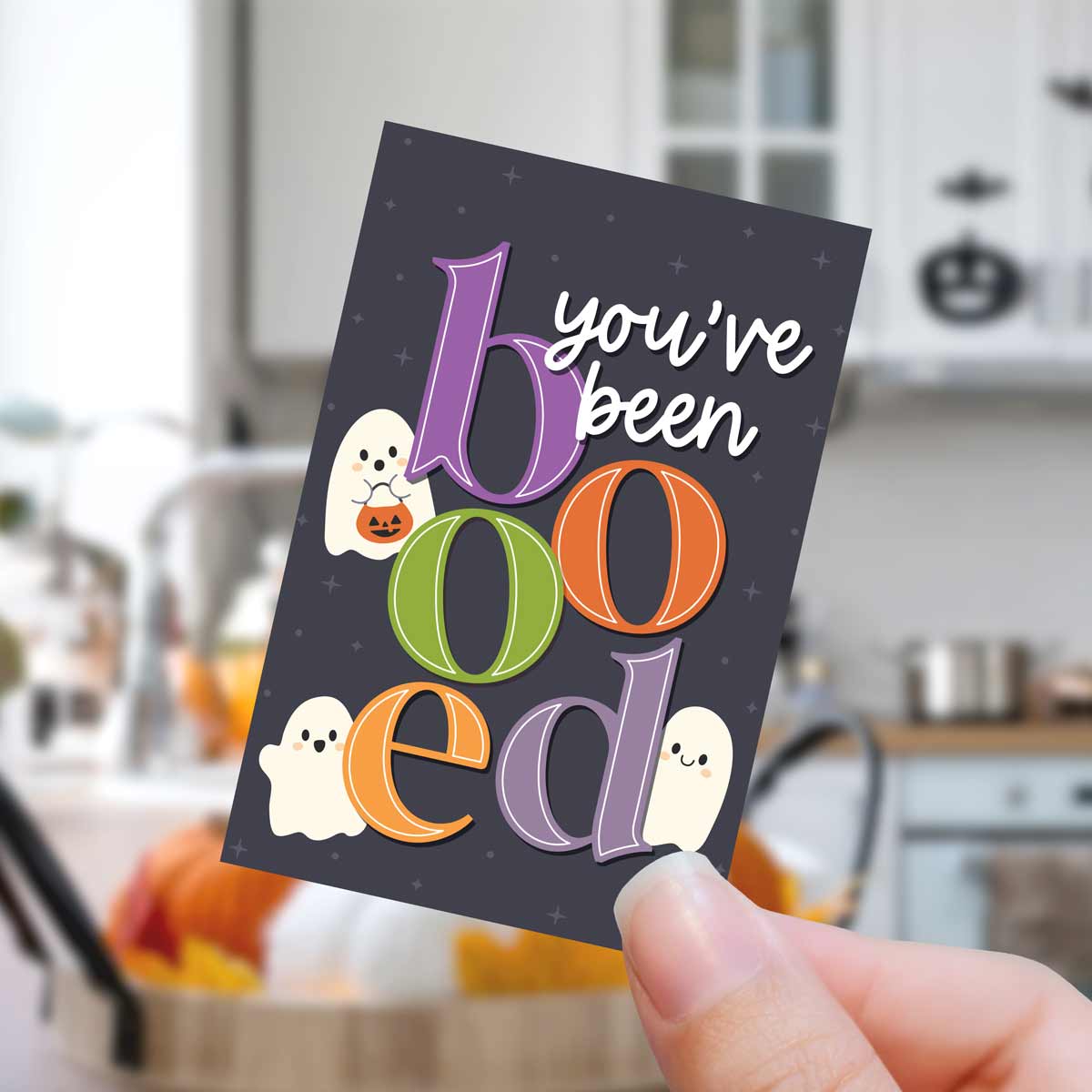 You've been booed gift tag for Halloween Cookies