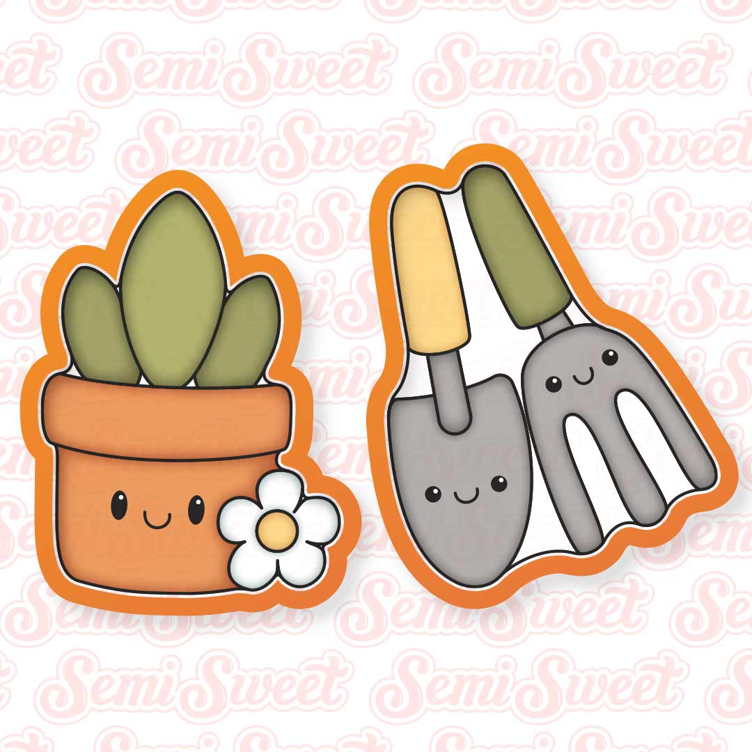 Gardening Cookie Platter Set