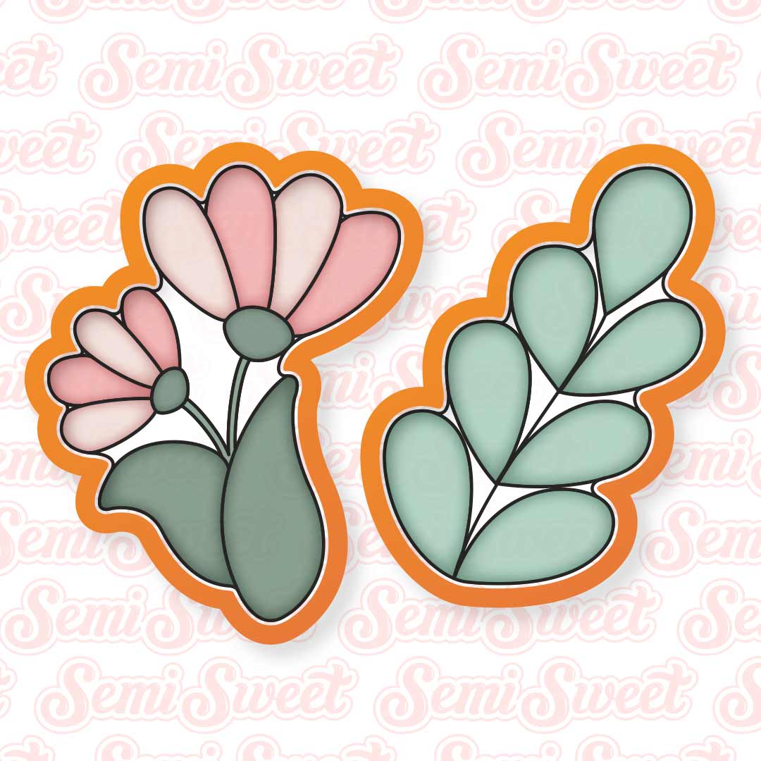 Wild Flower Cookie Platter Set