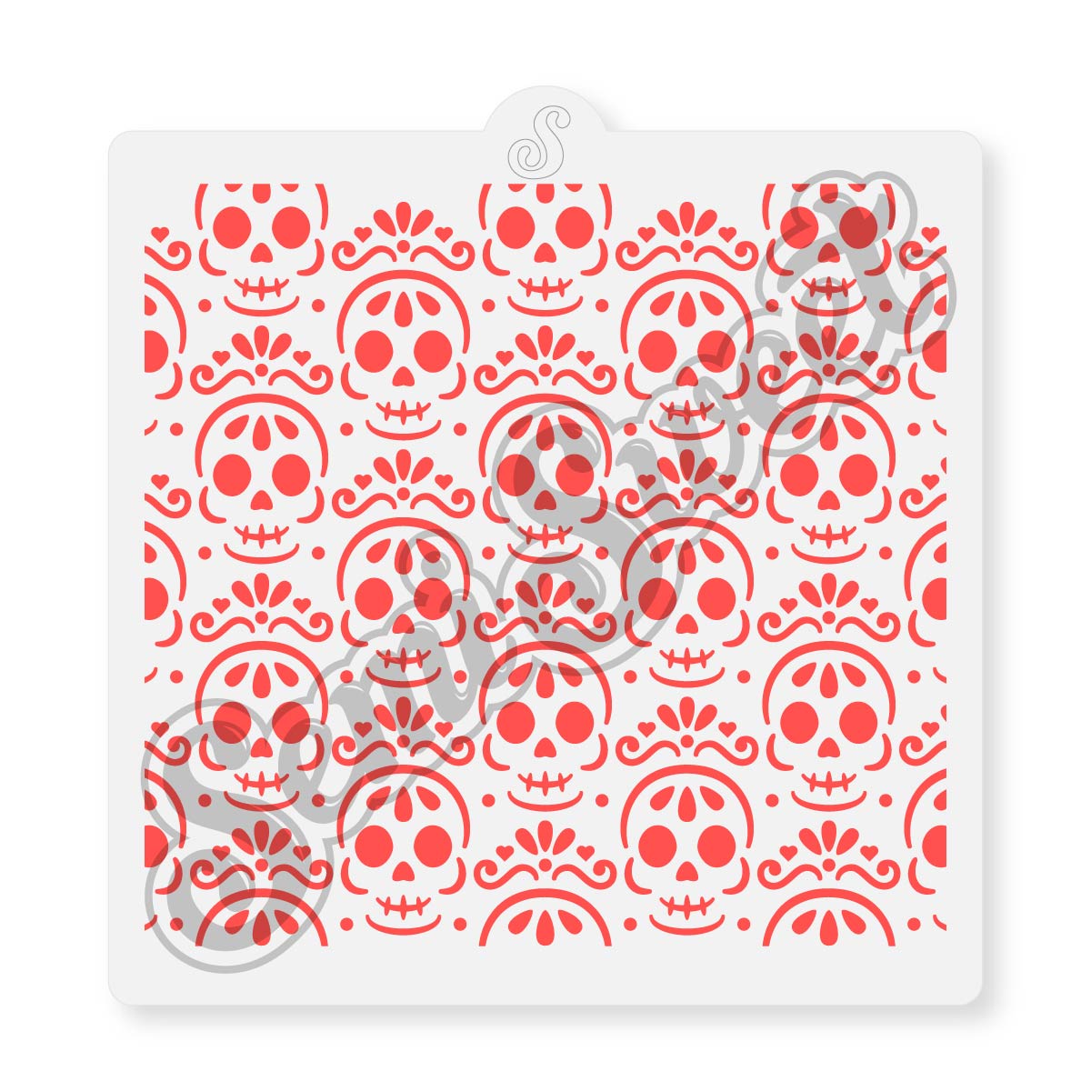 Sugar Skulls Stencil