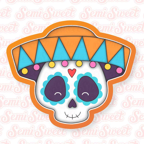 Day of the Dead Male Skull Cookie Cutter