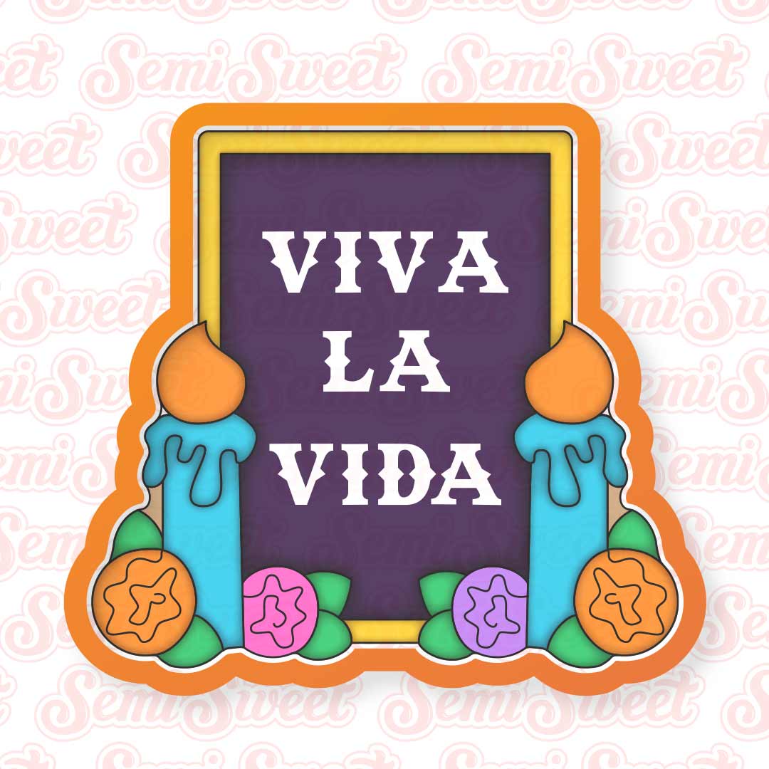 Day of the Dead Altar Plaque Cookie Cutter | Semi Sweet Designs