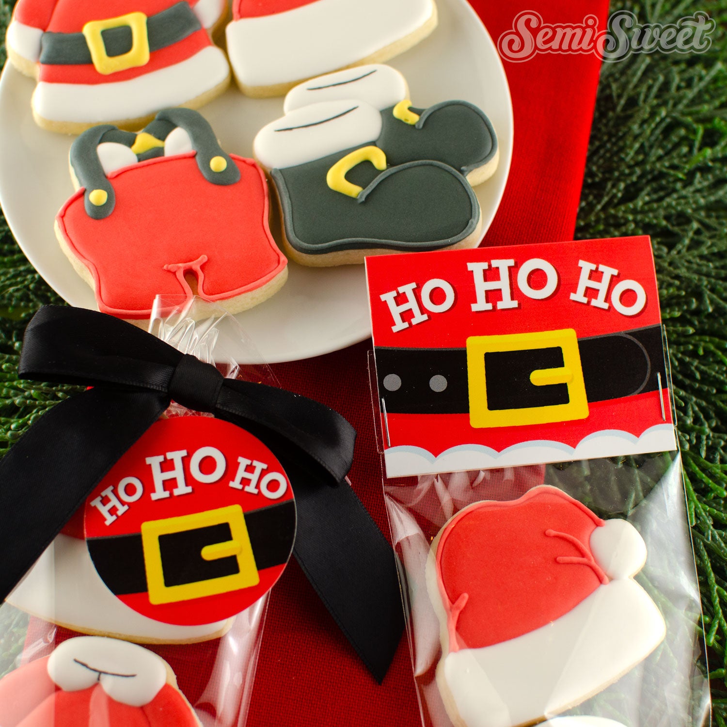 Santa Ho Ho Ho - Instant Download Printable Bag Topper