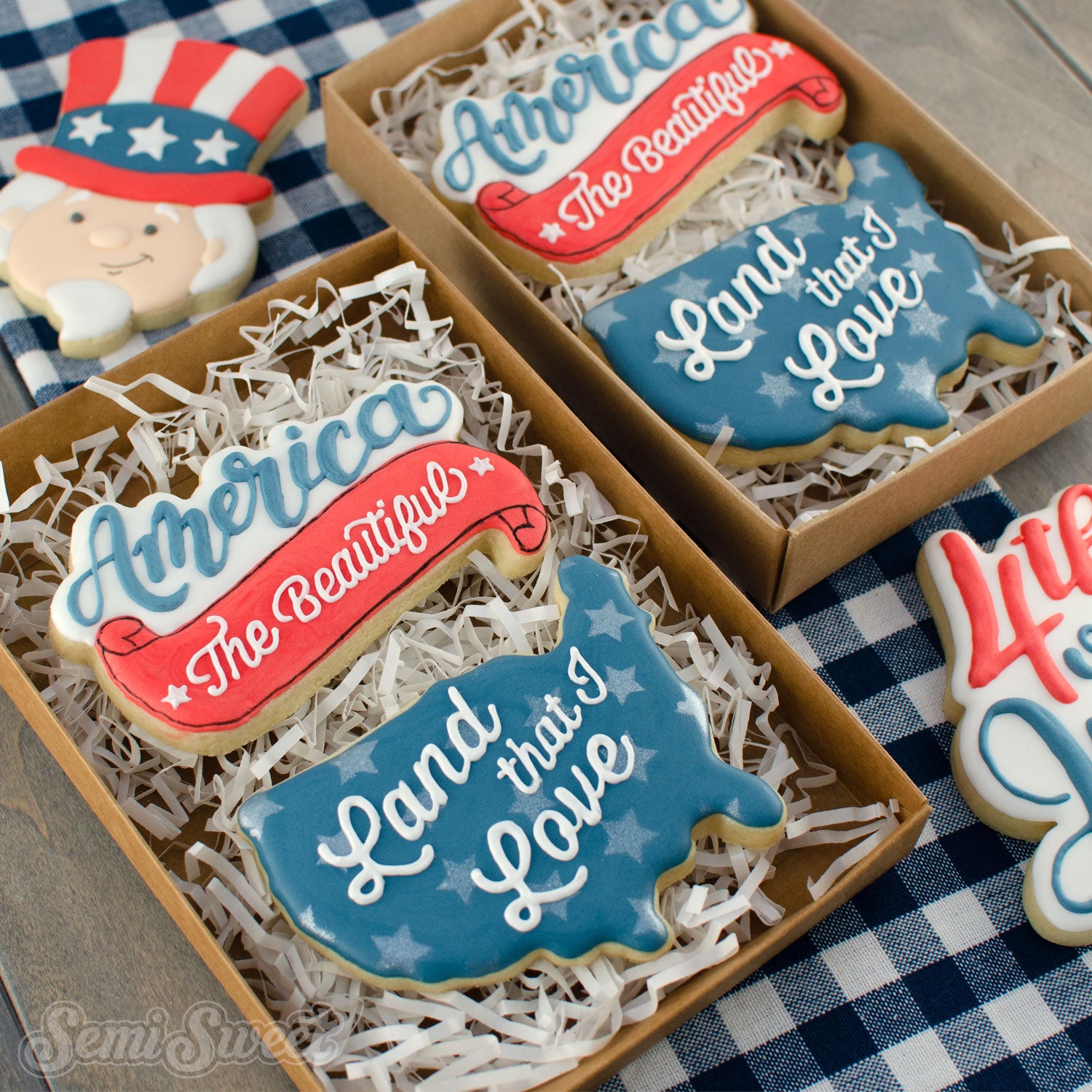Wide USA Map Cookie Cutter