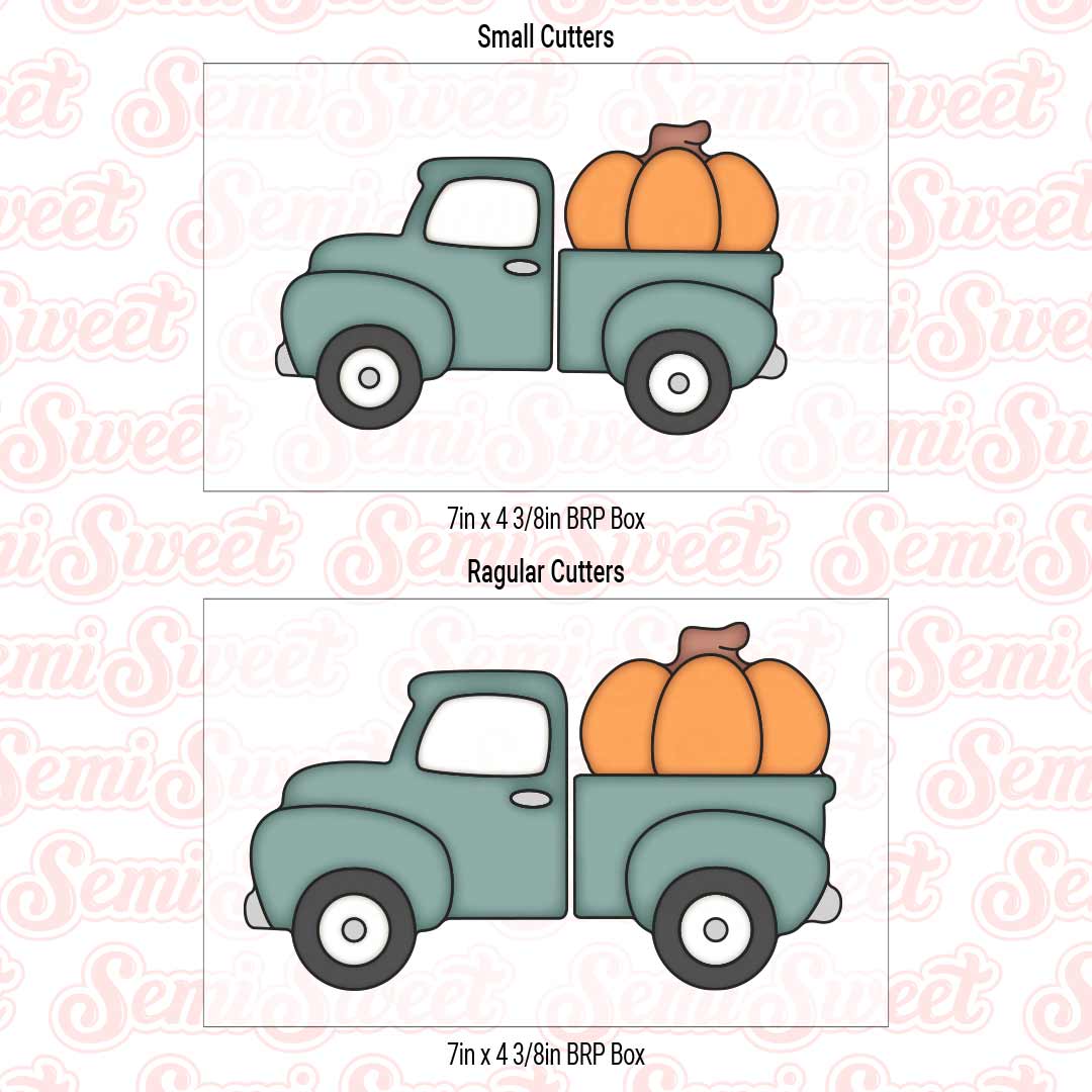 2-Pc Fall Farm Truck Cookie Cutter Set