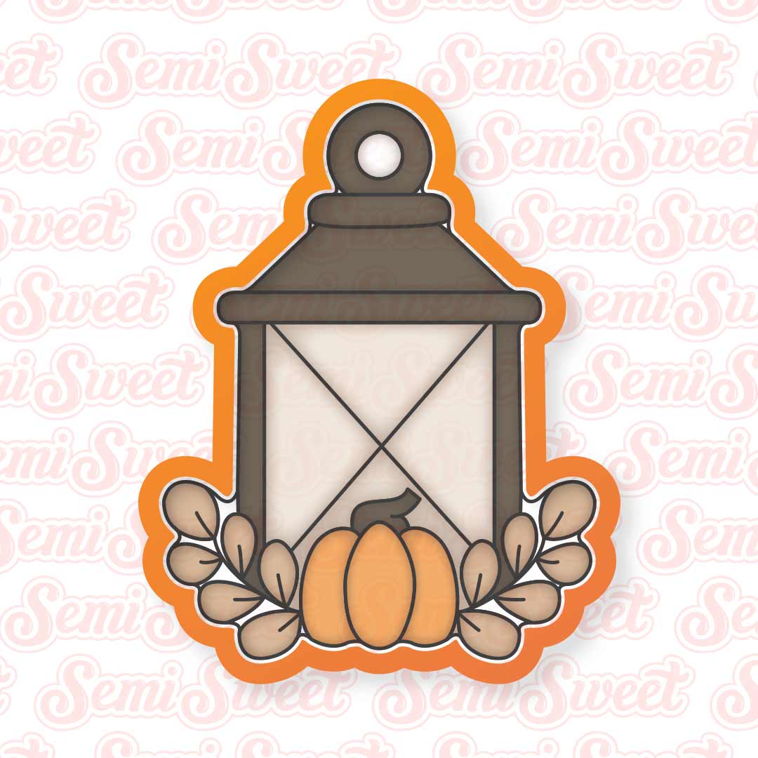 autumn lantern cookie cutter