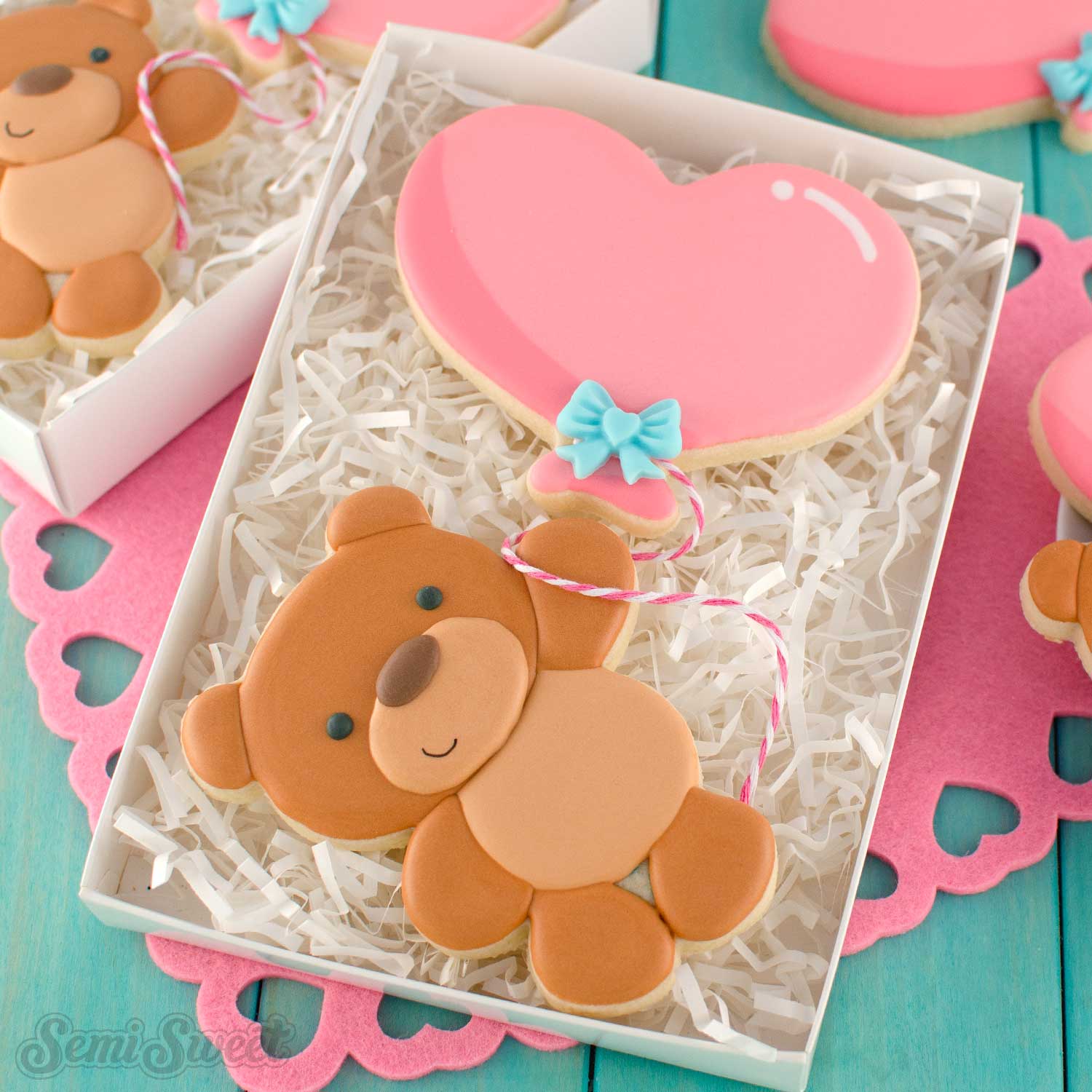 Balloon Teddy Bear Cookie Cutter