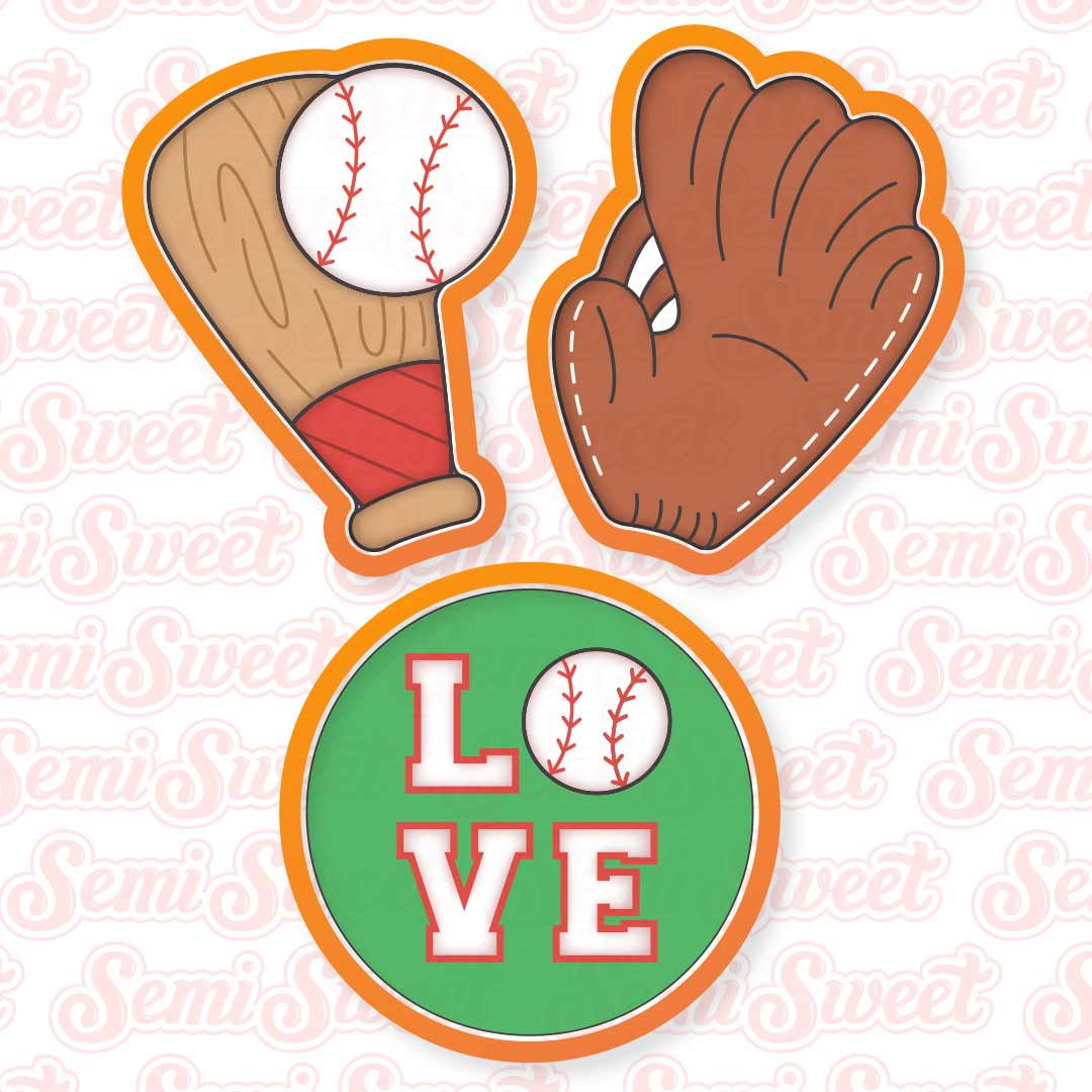 Baseball Cookie Platter Set