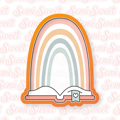 Tall Book Rainbow Cookie Cutter