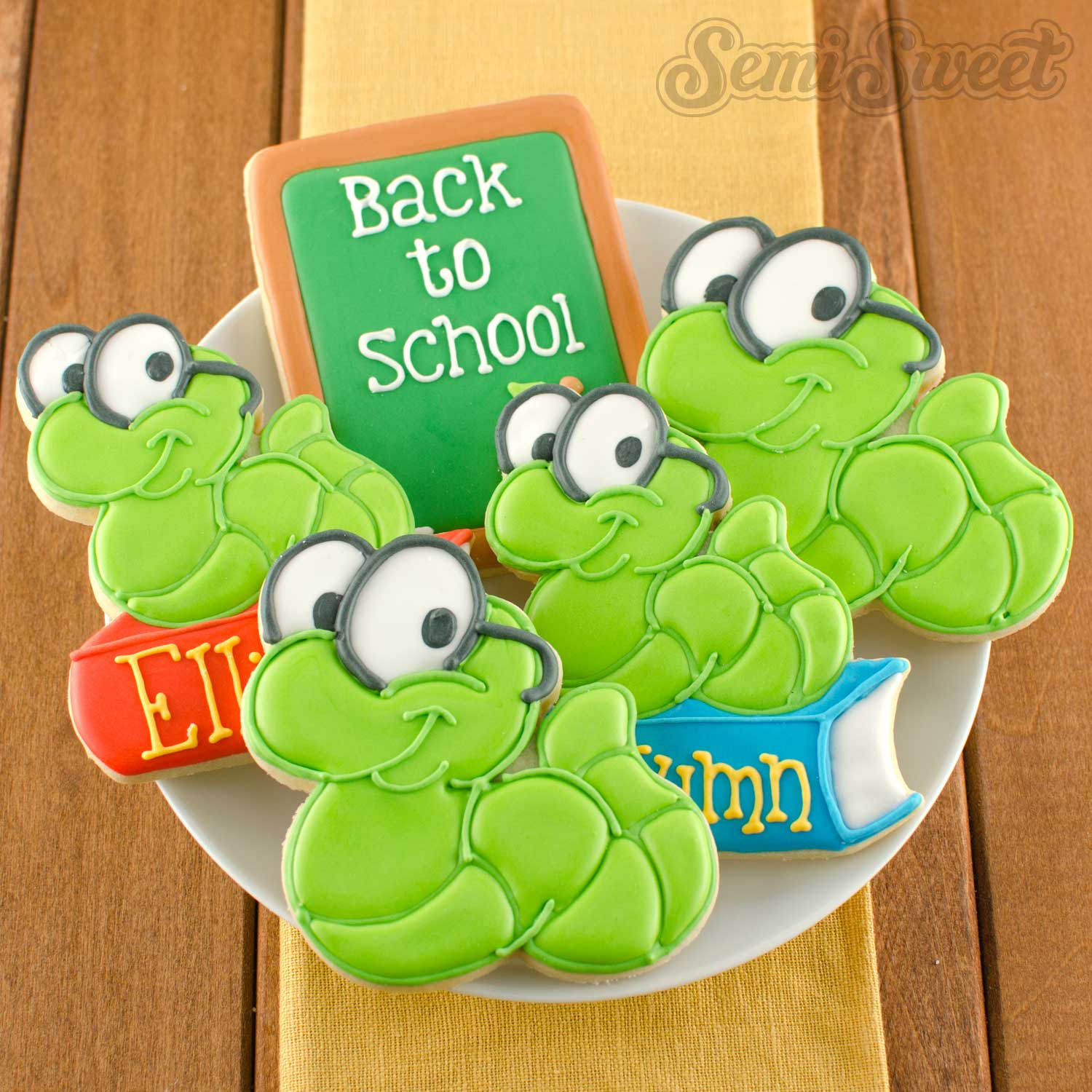 Isolated Bookworm Cookie Cutter