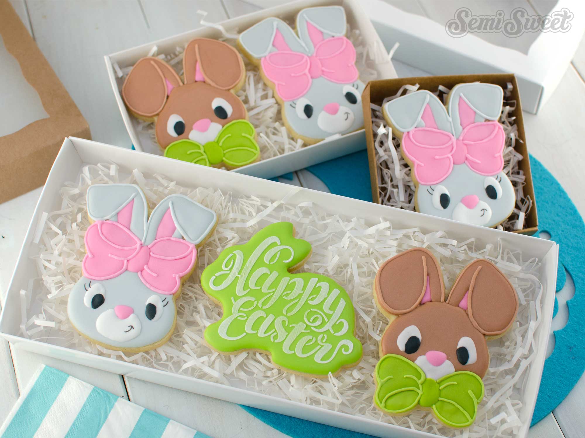 Bow Bunny Boy Cookie Cutter