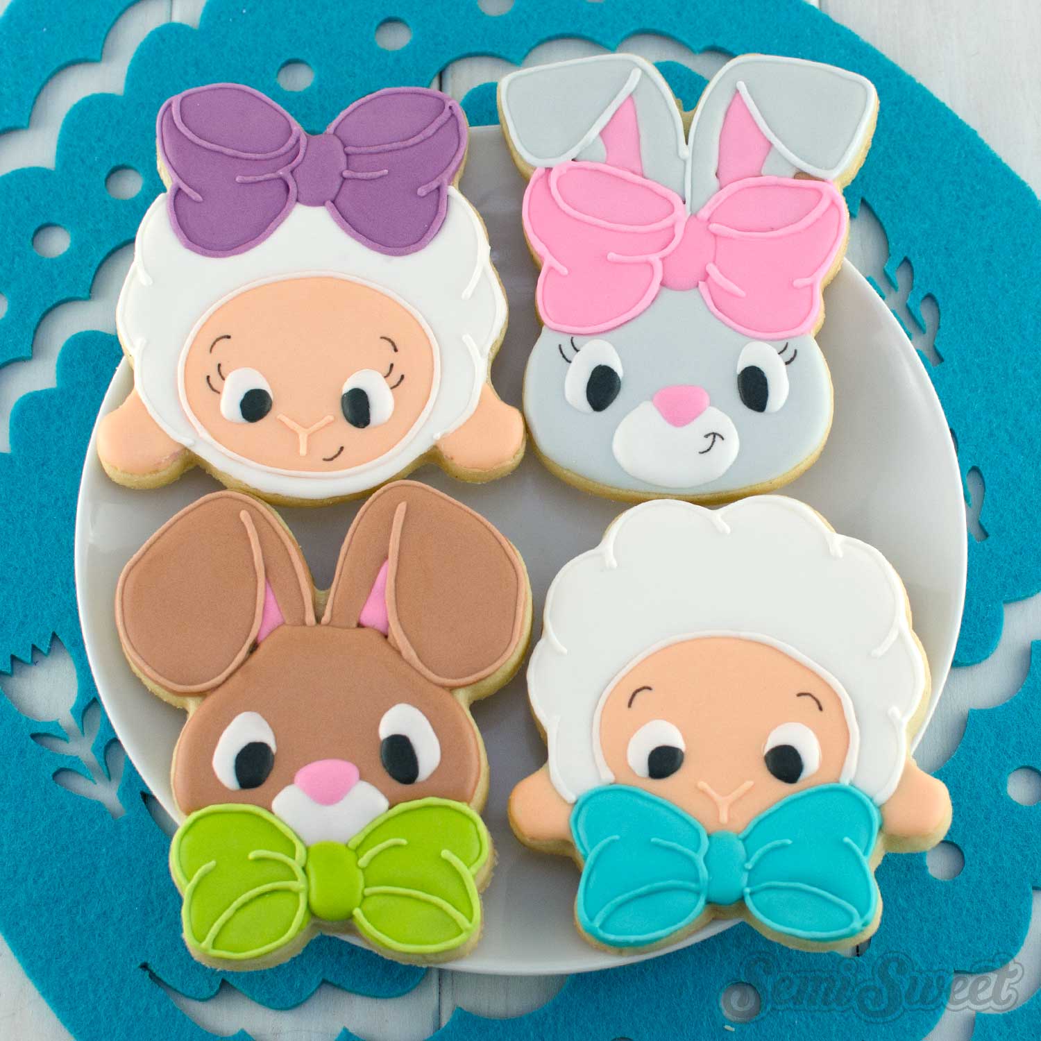 Bow Bunny Girl Cookie Cutter