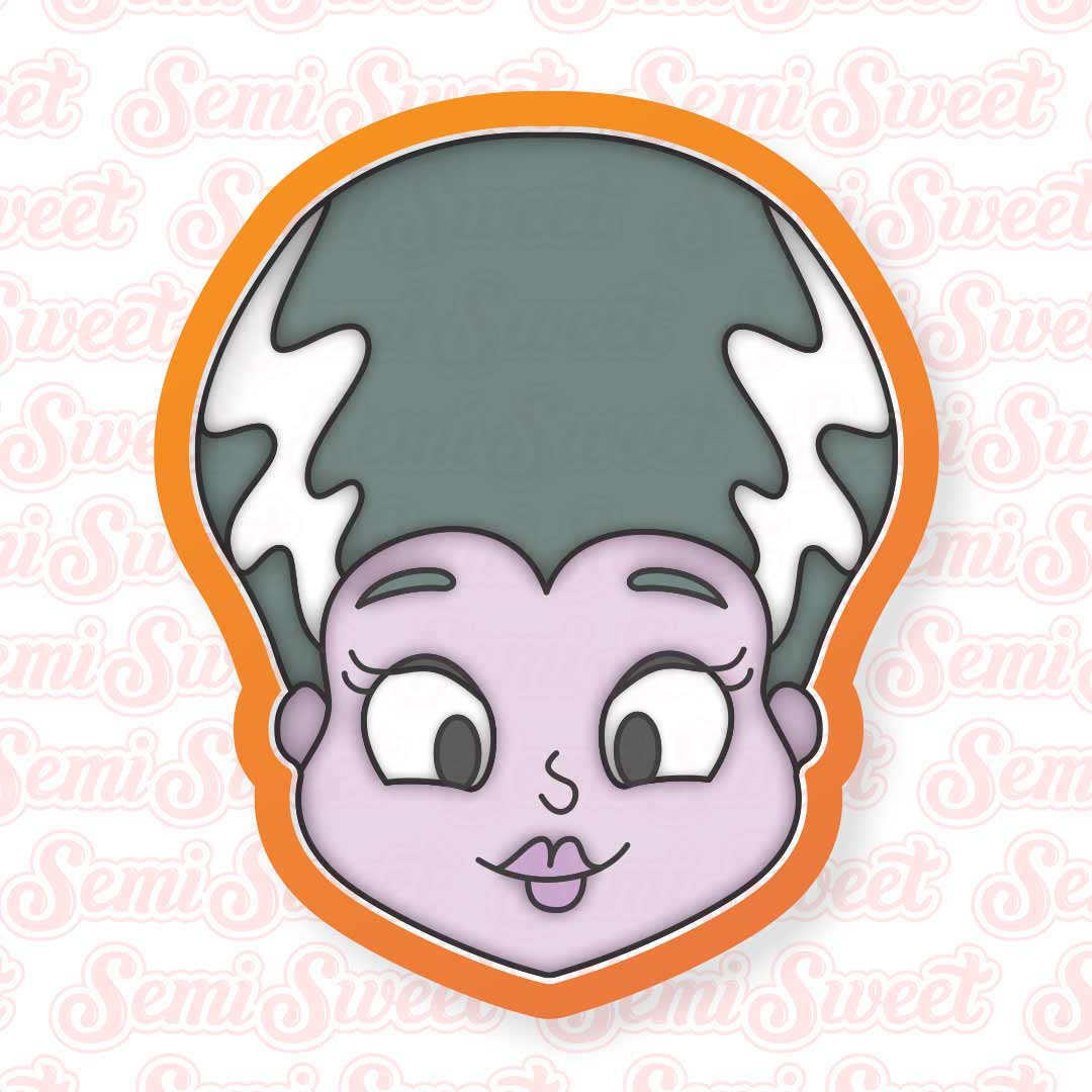 Bride of Frankenstein Cookie Cutter | Semi Sweet Designs