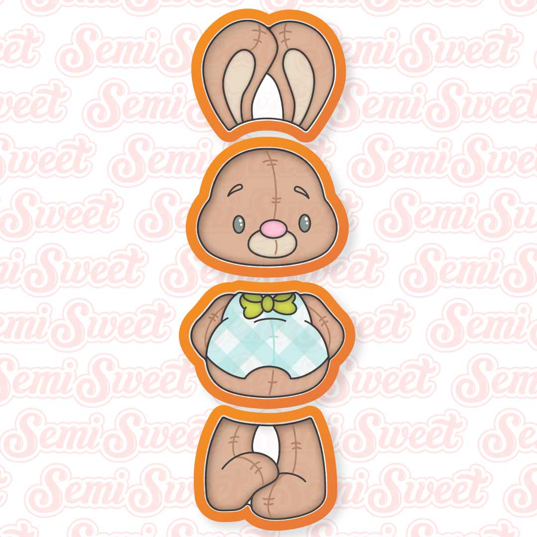 Stackable Easter Bunny Cookie Cutter Set | Semi Sweet Designs