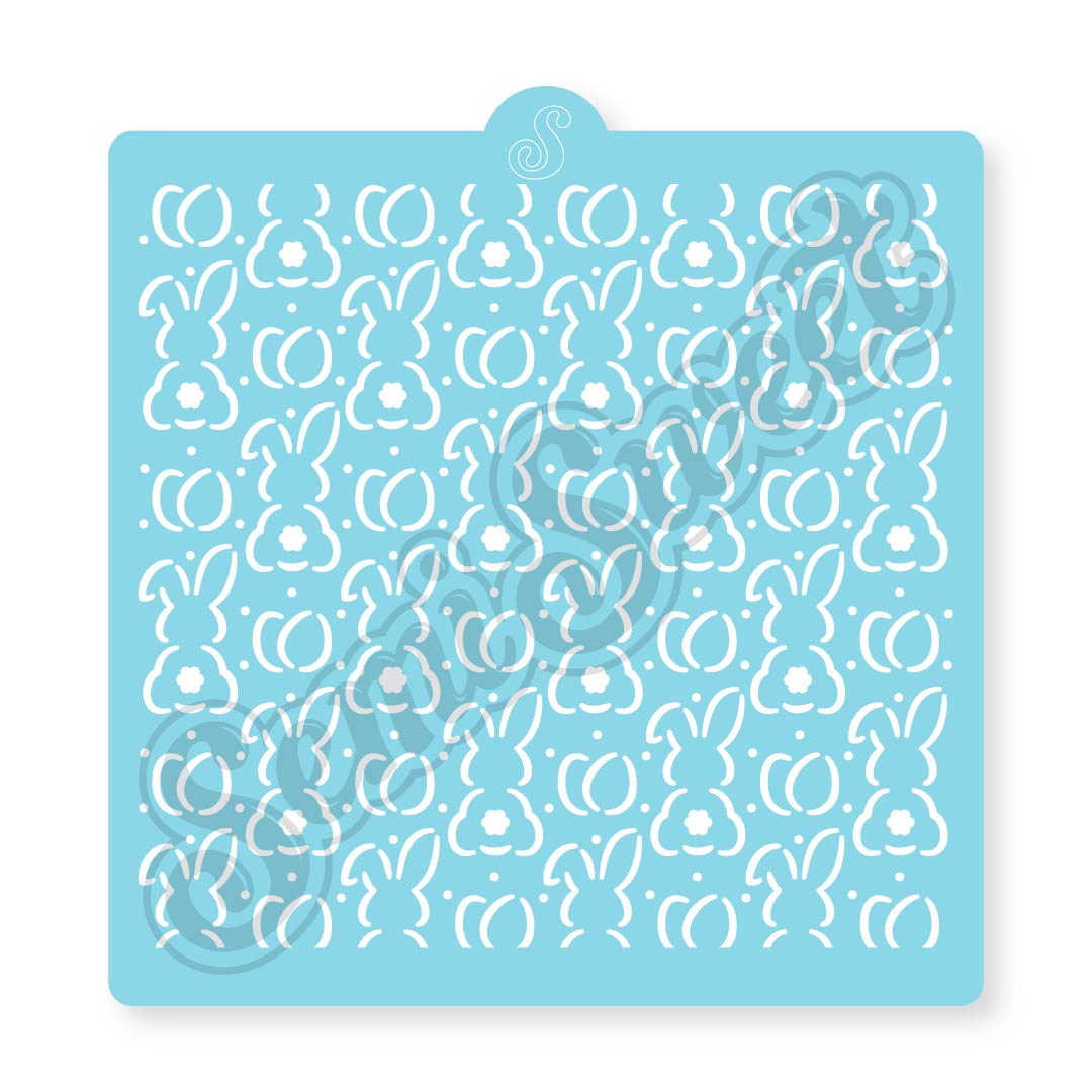 Bunnytails & Eggs Stencil