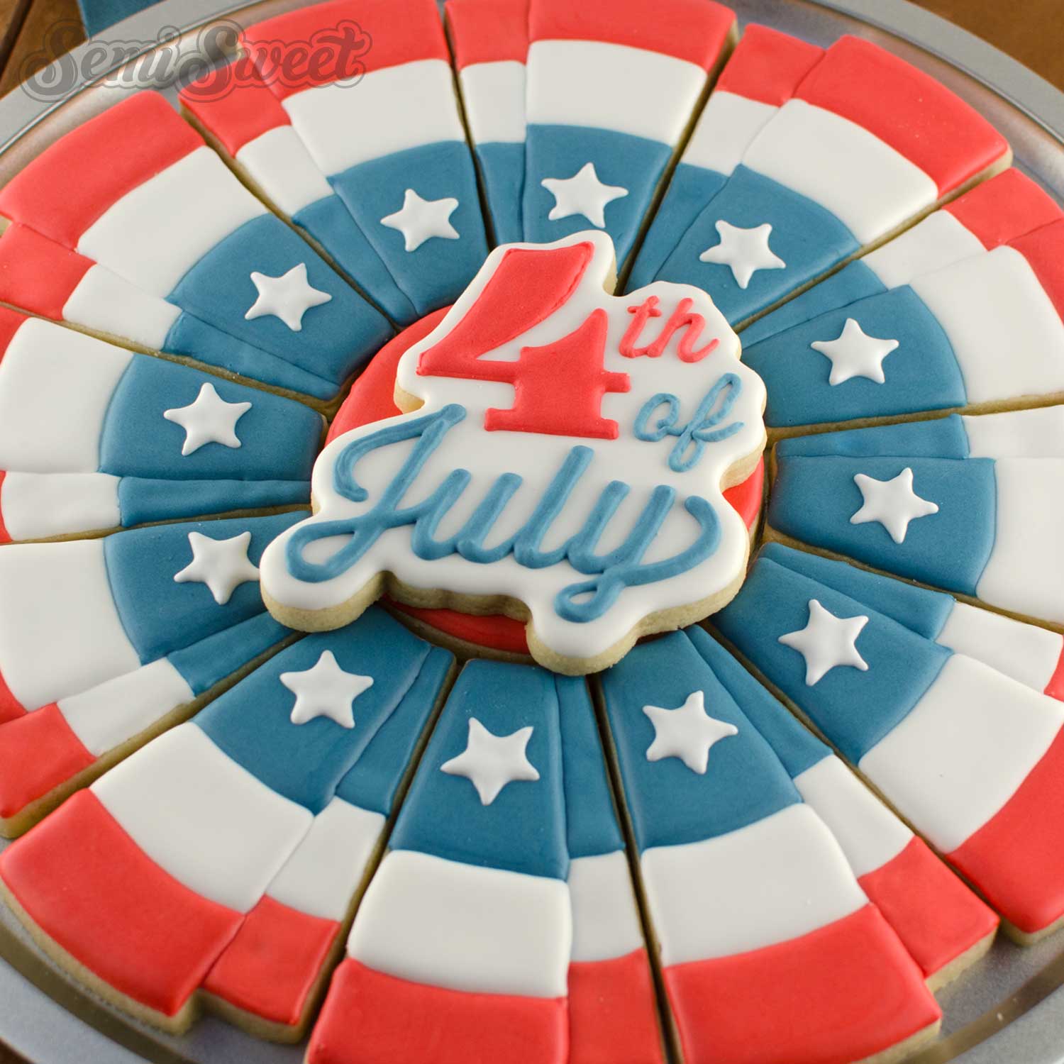 4th of July Script Cookie Cutter