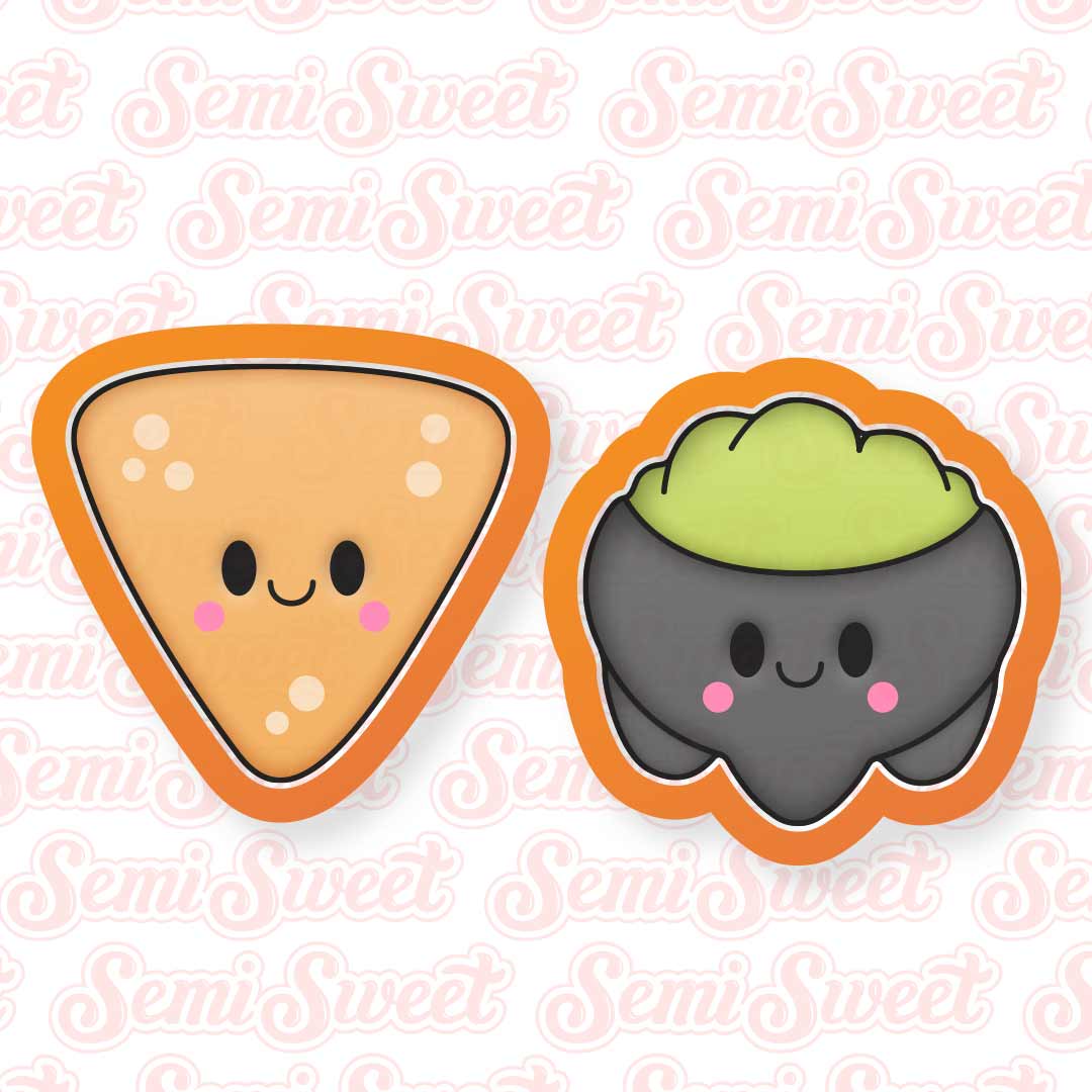 Chubby Chip and Guacamole Cookie Cutter Set