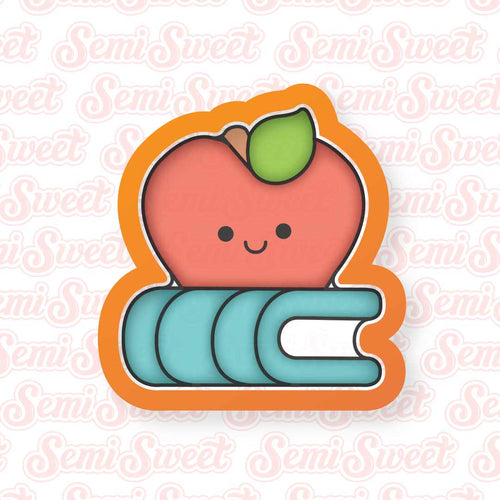 Apple on Book Cookie Cutter