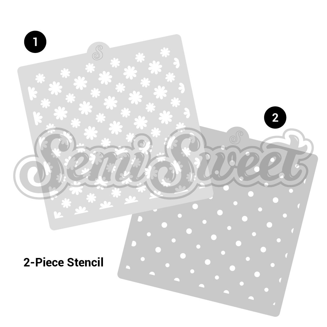 daisy stencil for cookies