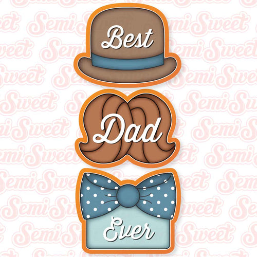 Dapper Dad Cookie Cutter Set