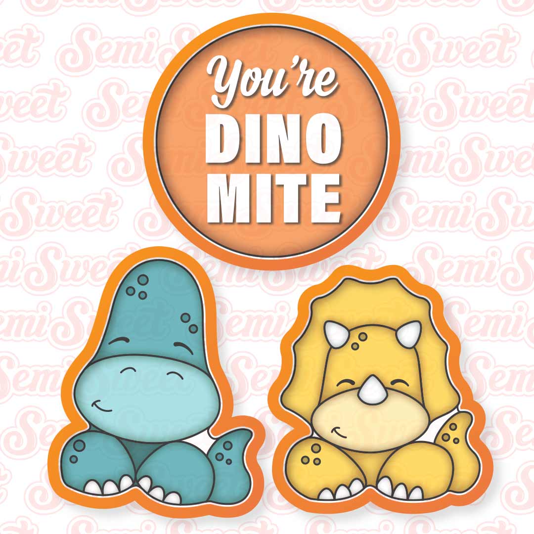 Dinosaur Cookie Platter Set