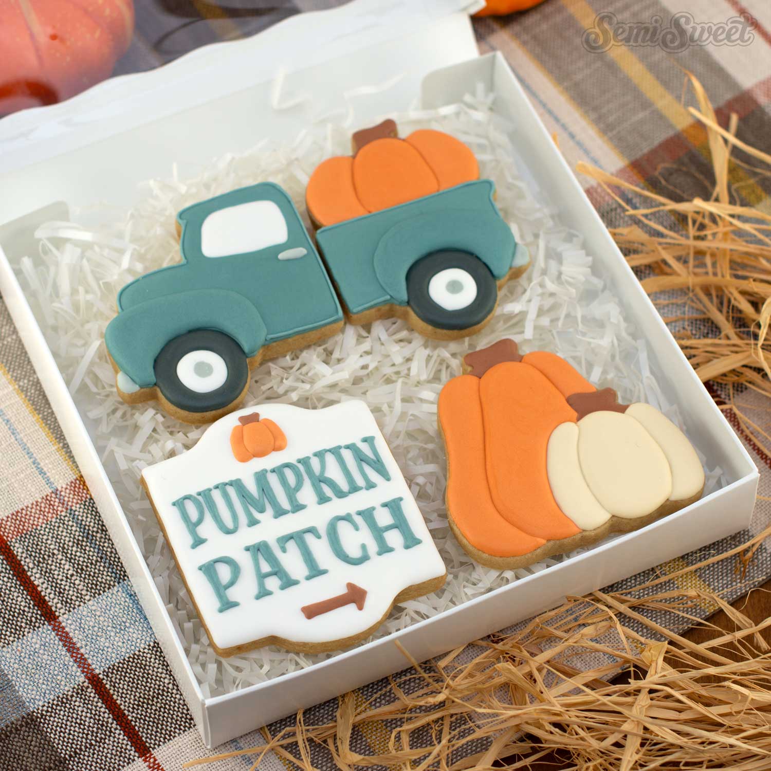 2-Pc Fall Farm Truck Cookie Cutter Set