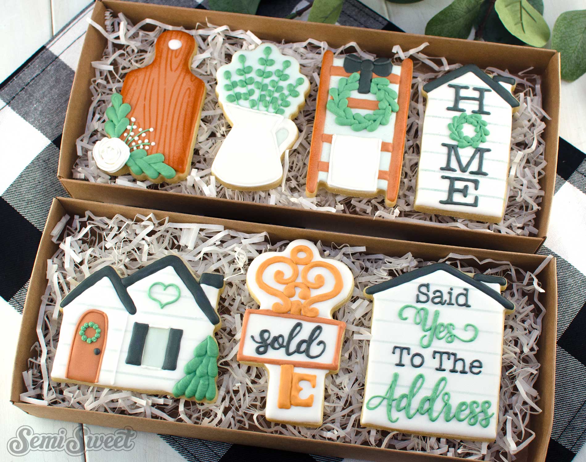 farmhouse housewarming cookies