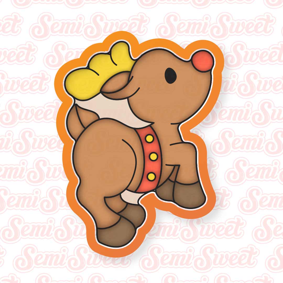 Flying Reindeer Cookie Cutter | Semi Sweet Designs