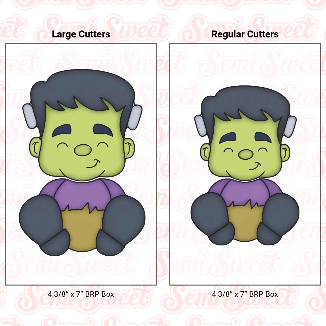 3-Piece Frankenstein & Mummy Cookie Cutter Set