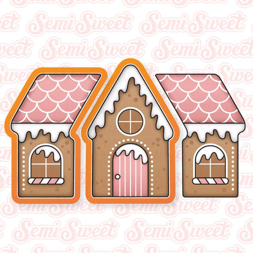 2-Pc Gingerbread House Cookie Cutter Set