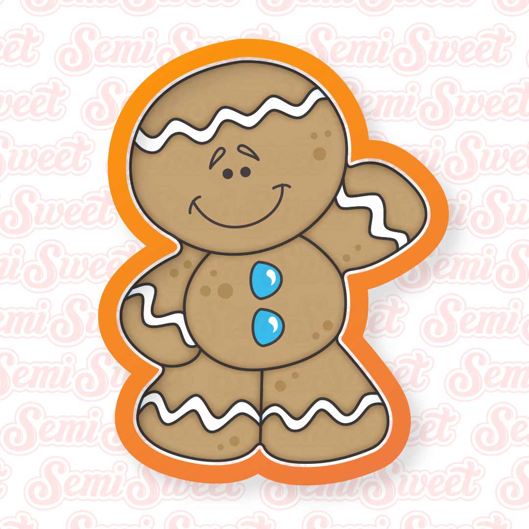 Gingerbread Man Cookie Cutter | Semi Sweet Designs